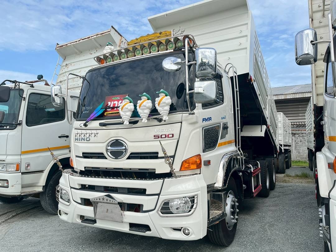 สิบล้อดั้มพ์พ่วงแม่ลูก HINO FM1A 344แรง ปี 65 (1820,1821) สิบล้อดั้มพ์พ่วงแม่ลูก HINO FM1A 344แรง ปี 65 (1820,1821)