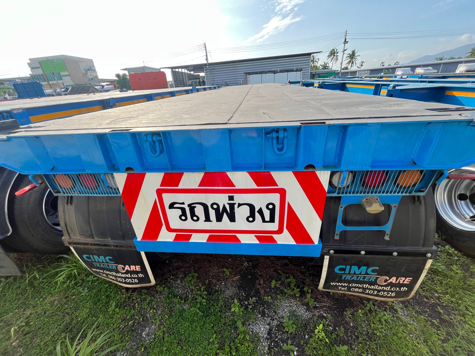 หางพื้นเรียบ สามเพลา อู่ดัง CIMC ปี 64 (8394)