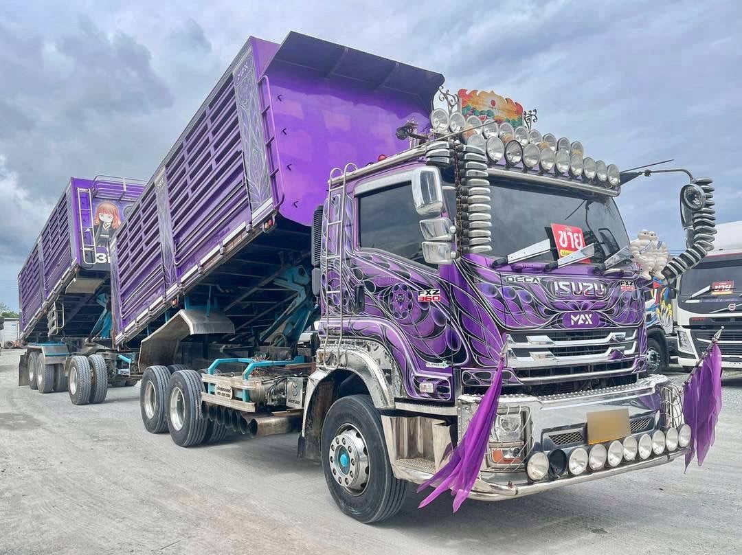 สิบล้อดั้มพ์พ่วงแม่ลูก ISUZU FXZ 360แรง ปี 66 (9107,9108)