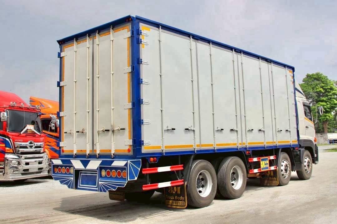 สิบสองล้อตู้สิบบาน HINO GY2P 380แรง ปี 65 (2556)