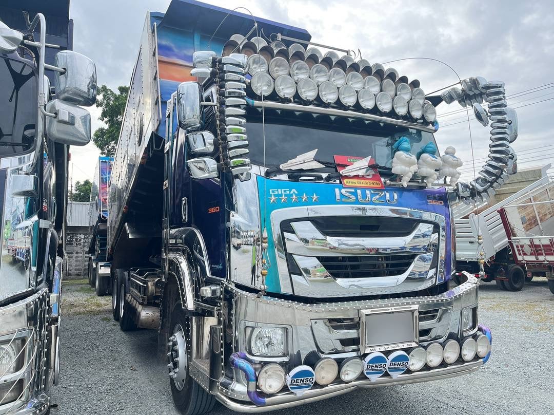 สิบล้อดั้มพ์พ่วงแม่ลูก ISUZU FXZ 360แรง ปี 66 (5236,2075)
