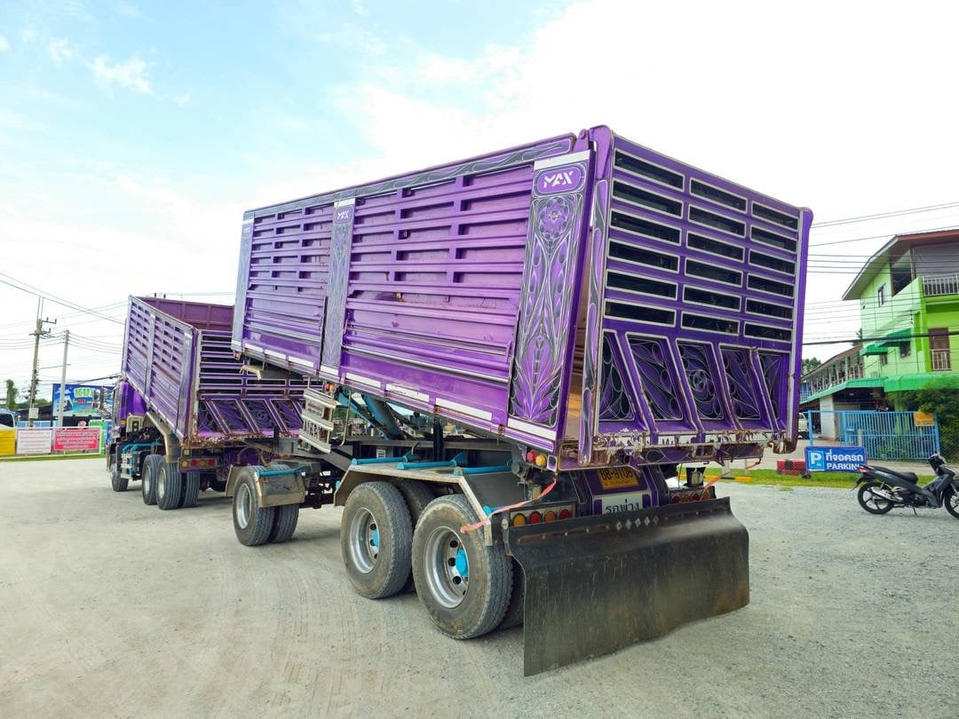 สิบล้อดั้มพ์พ่วงแม่ลูก ISUZU FXZ 360แรง ปี 66 (9107,9108)