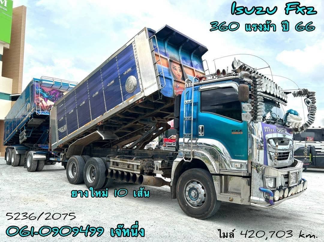 💥โปรยิ่งซื้อยิ่งลด สิบล้อดั้มพ์ Isuzu 360 แรง ปี66 (5236,2075)