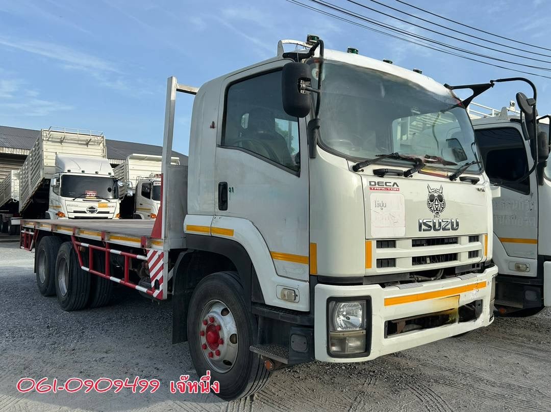 สิบล้อพื้นเรียบ Isuzu Fvm 240 แรงม้า ปี 2555 (5844) สิบล้อพื้นเรียบ Isuzu Fvm 240 แรงม้า ปี 2555 (5844)