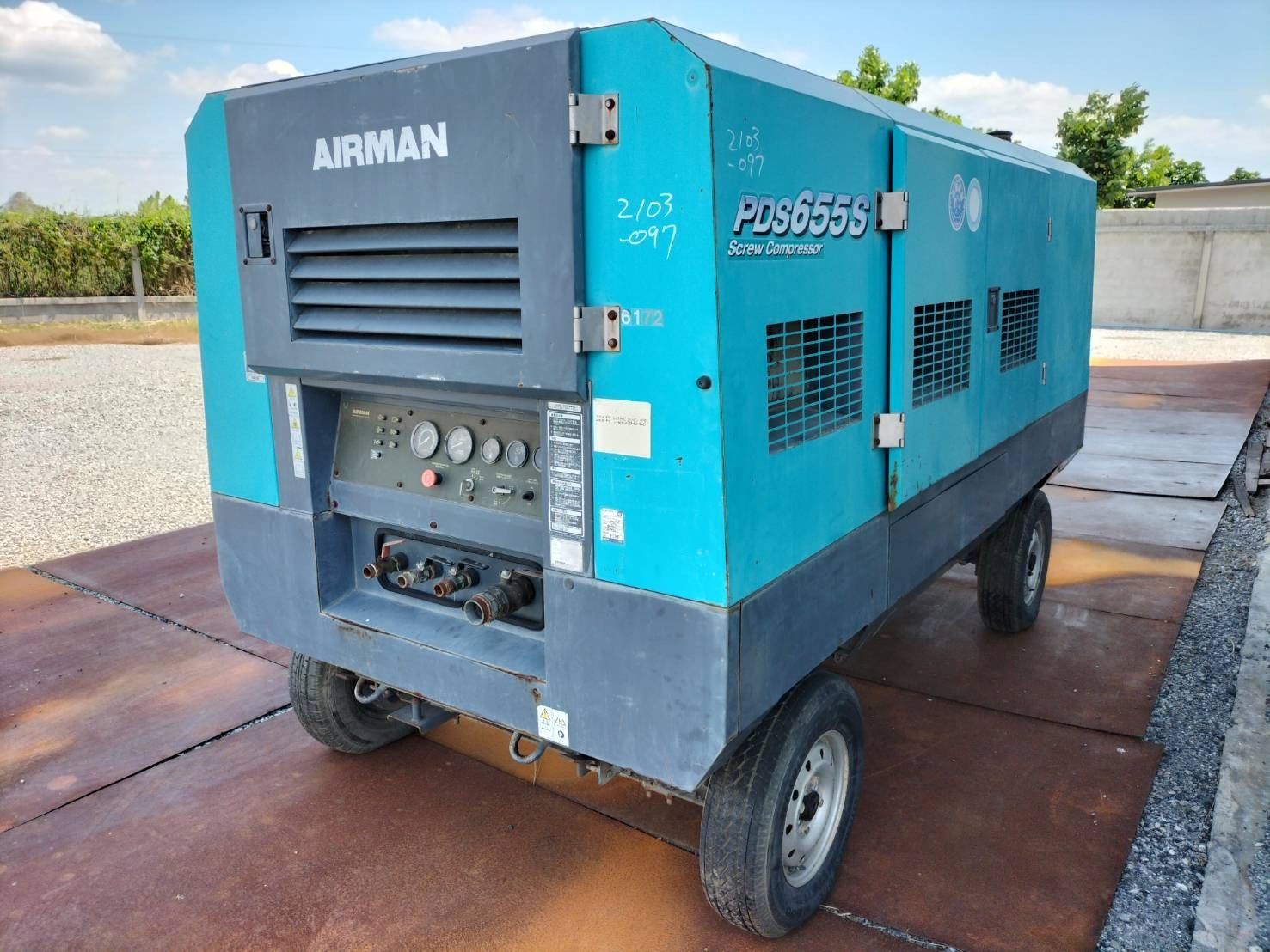 ปั๊มลม AIRMAN PDS655S นำเข้ายี่ปุ่น ไม่เคยใช้งานในไทย