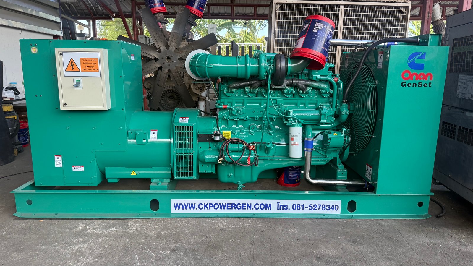 เครื่องปั่นไฟมือสอง คัมมินส์ขนาด 388Kva เครื่องปั่นไฟมือสอง คัมมินส์ขนาด 388Kva