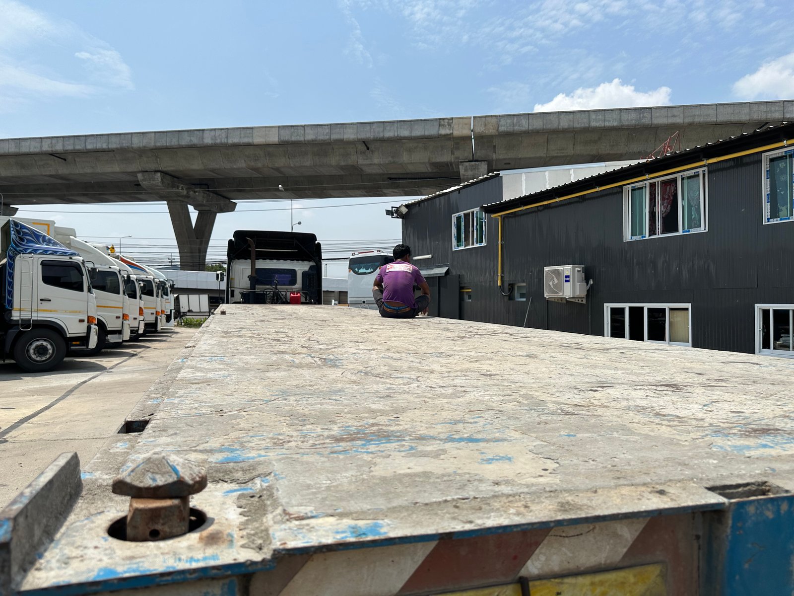 หางพื้นเรียบ CIMC ปี57 ยาว 12.50 เมตร