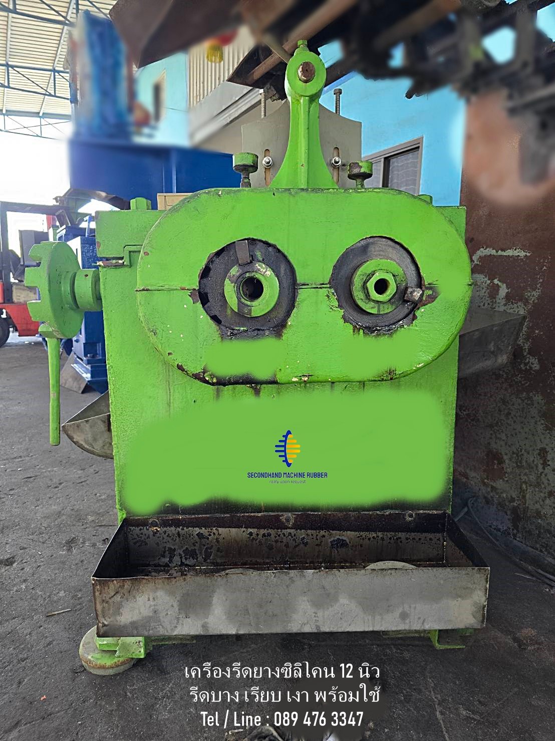 เครื่องจักร เครื่องรีดยาง รีดซิลิโคน 12 นิ้ว ลูกกลี้งเรียบ รีดงานเรียบเงา ประหยัด