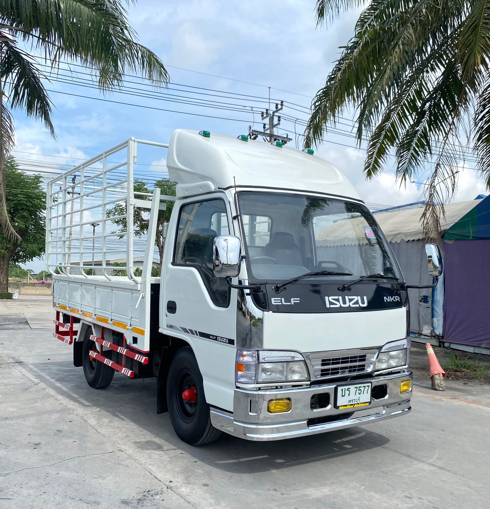 รถ ISUZU NKR 100 แรง เทอร์โบ รถห้างแท้ (4 ล้อไม่ติดเวลา) แหนบหน้า เพลาลอย สวยมากพร้อมใช้งาน