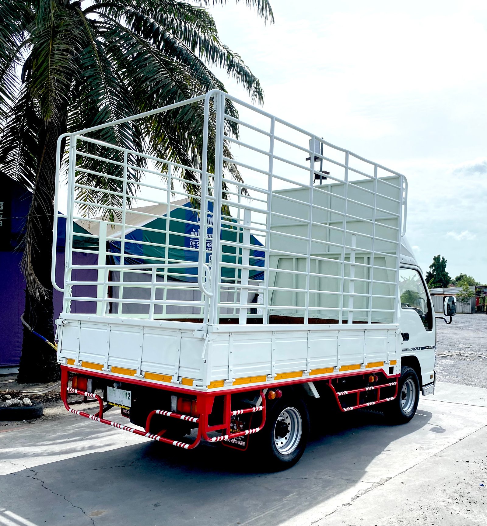 รถ  ISUZU NKR  100 แรง เทอร์โบ   รถห้างแท้ (4 ล้อไม่ติดเวลา) ปี 2550  แหนบหน้า เพลาลอย   #กะบะคอกสูง