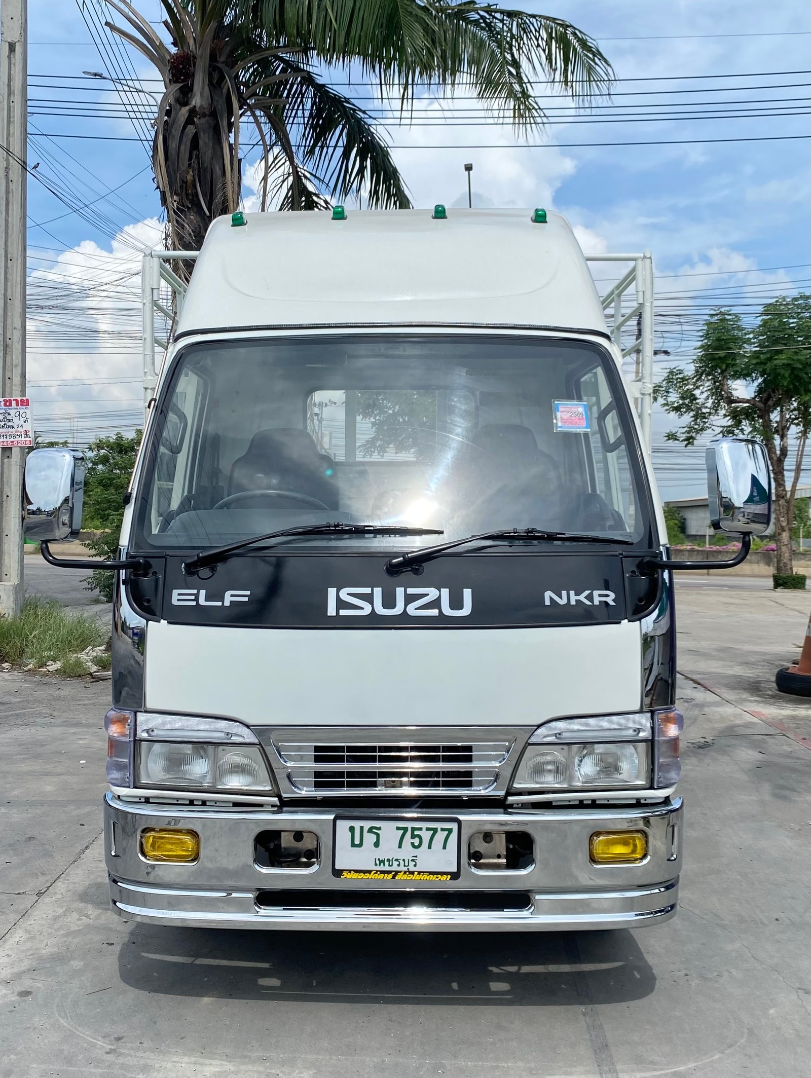 รถ ISUZU NKR 100 แรง เทอร์โบ รถห้างแท้ (4 ล้อไม่ติดเวลา) แหนบหน้า เพลาลอย สวยมากพร้อมใช้งาน