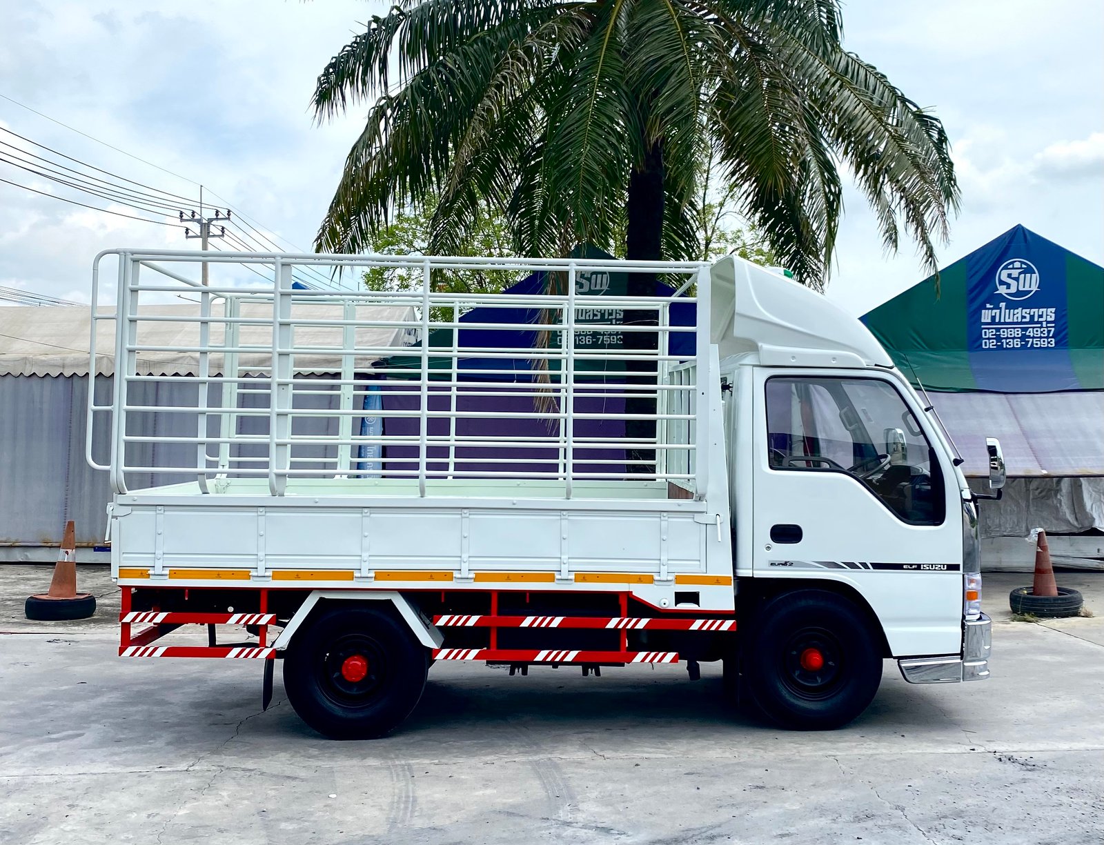 รถ ISUZU NKR 100 แรง เทอร์โบ รถห้างแท้ (4 ล้อไม่ติดเวลา) แหนบหน้า เพลาลอย สวยมากพร้อมใช้งาน