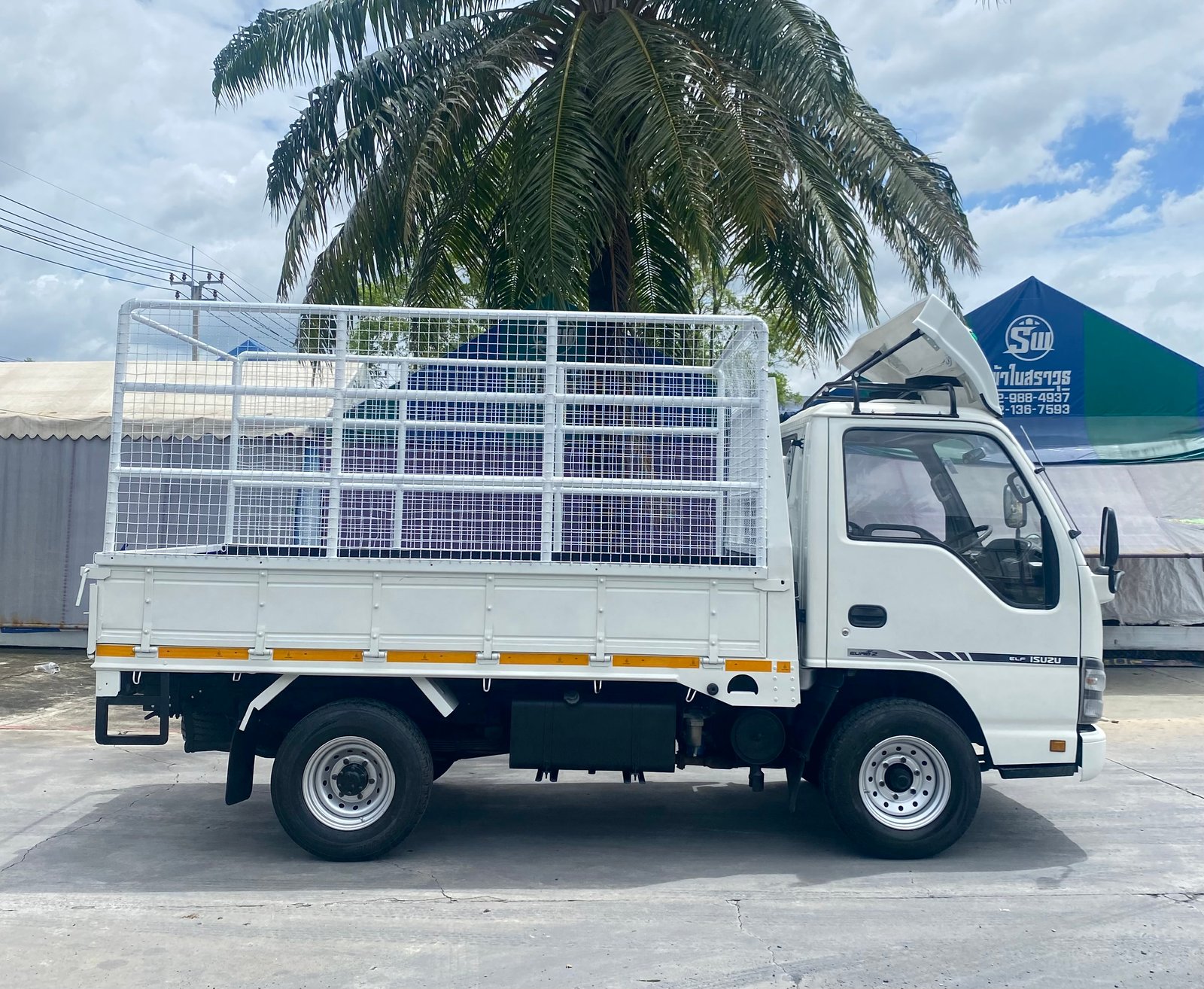 รถ ISUZU NKR 100 แรง เทอร์โบ รถห้างแท้ (4 ล้อไม่ติดเวลา) ปี 2550 แหนบหน้า เพลาลอย พวงมาลัยพาวเวอร์