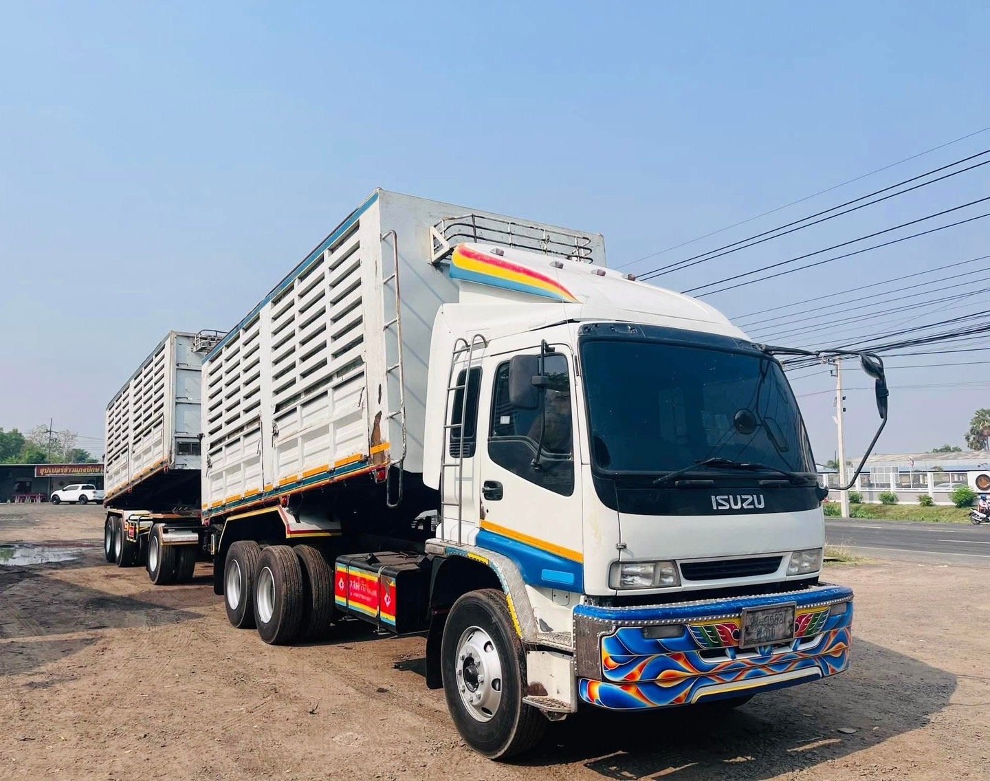 ISUZU 320 พ่วงแม่ลูกดั้มพ์เกษตร แม่.6.10.ม ISUZU 320 พ่วงแม่ลูกดั้มพ์เกษตร แม่.6.10.ม