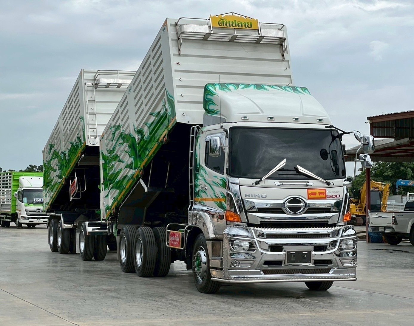 เข้าใหม่❗️ไมล์ 71,600 กิโล❗️HINO FM2P 380 พ่วงแม่ลูก