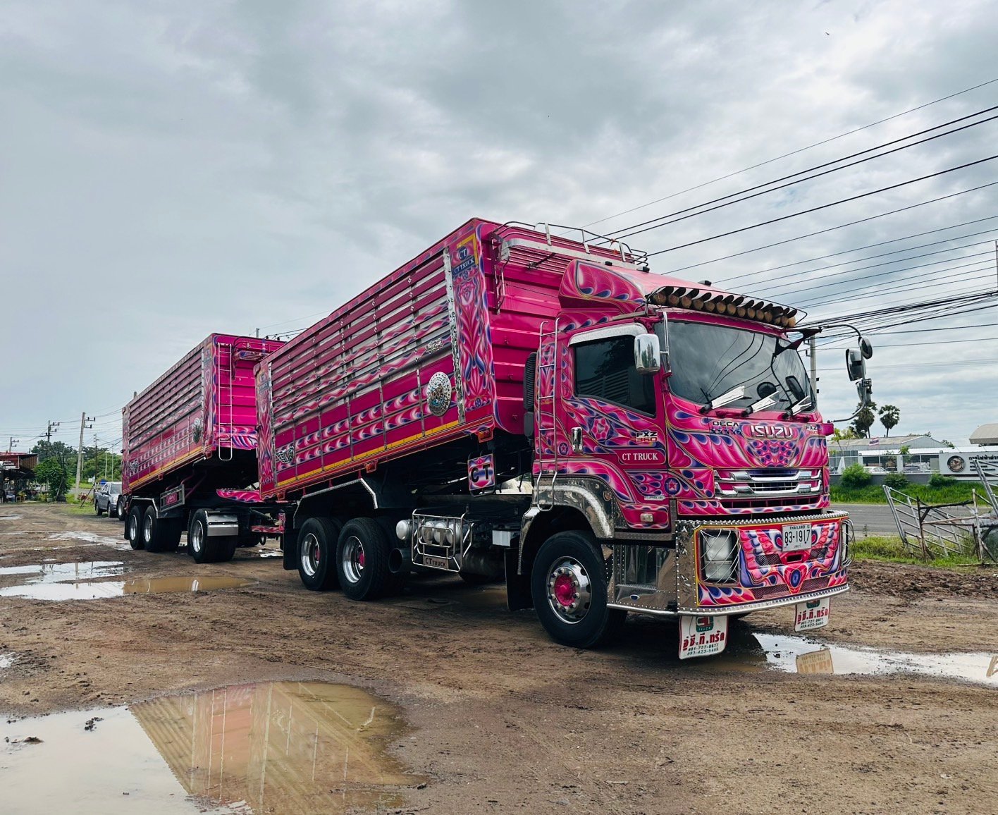 พ่วงแม่ลูก ISUZU 360 แรง JT ดั้มพ์คอกเกษตร พ่วงแม่ลูก ISUZU 360 แรง JT ดั้มพ์คอกเกษตร