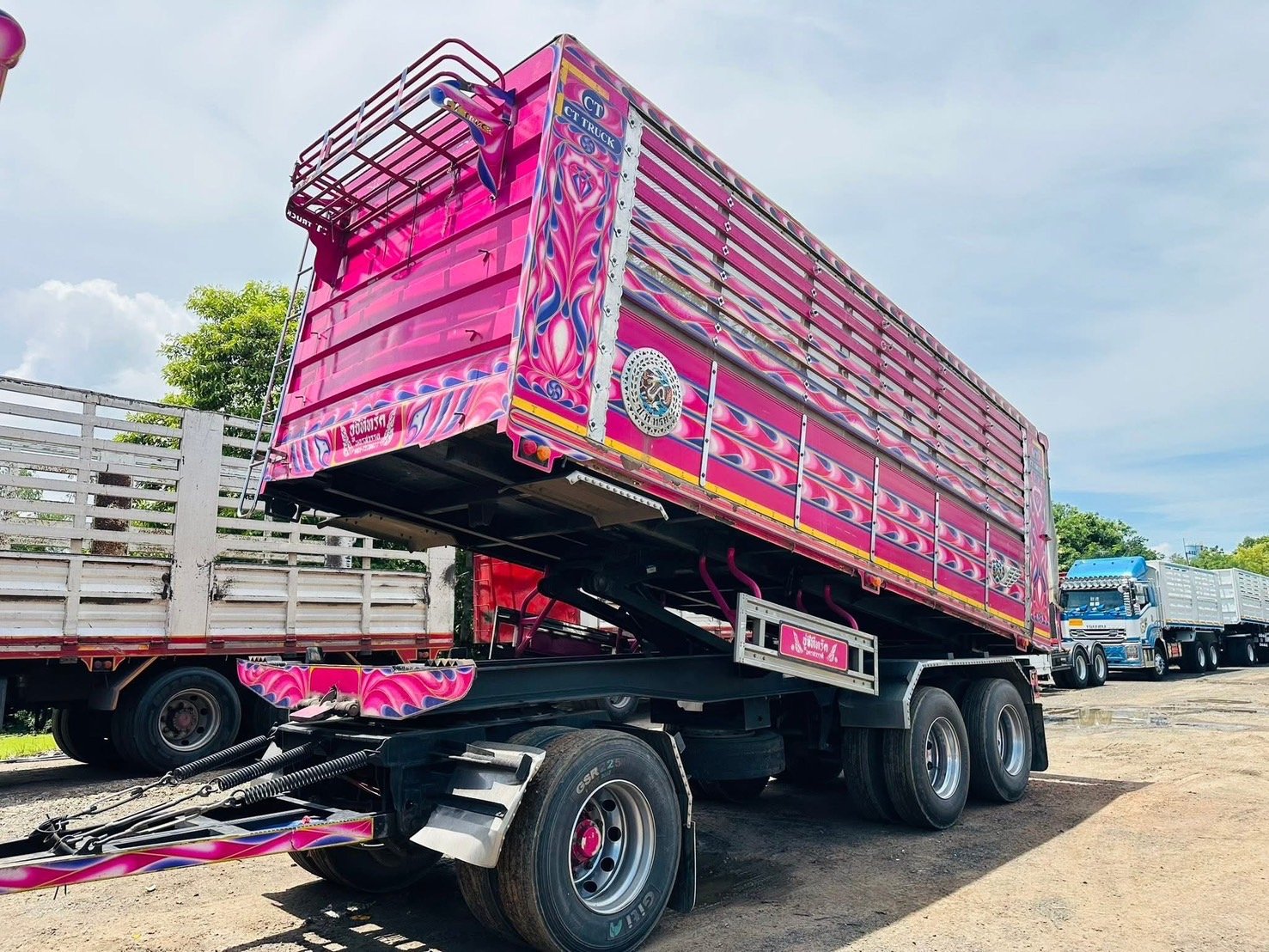 พ่วงแม่ลูก ISUZU 360 แรง JT ดั้มพ์คอกเกษตร พ่วงแม่ลูก ISUZU 360 แรง JT ดั้มพ์คอกเกษตร