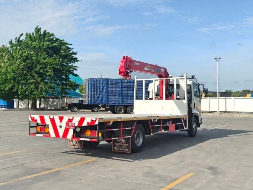 ป้ายแดง❗️ไมล์ 361 กิโล❗️NEW ISUZU FRR 190 เเรง ติดเครน