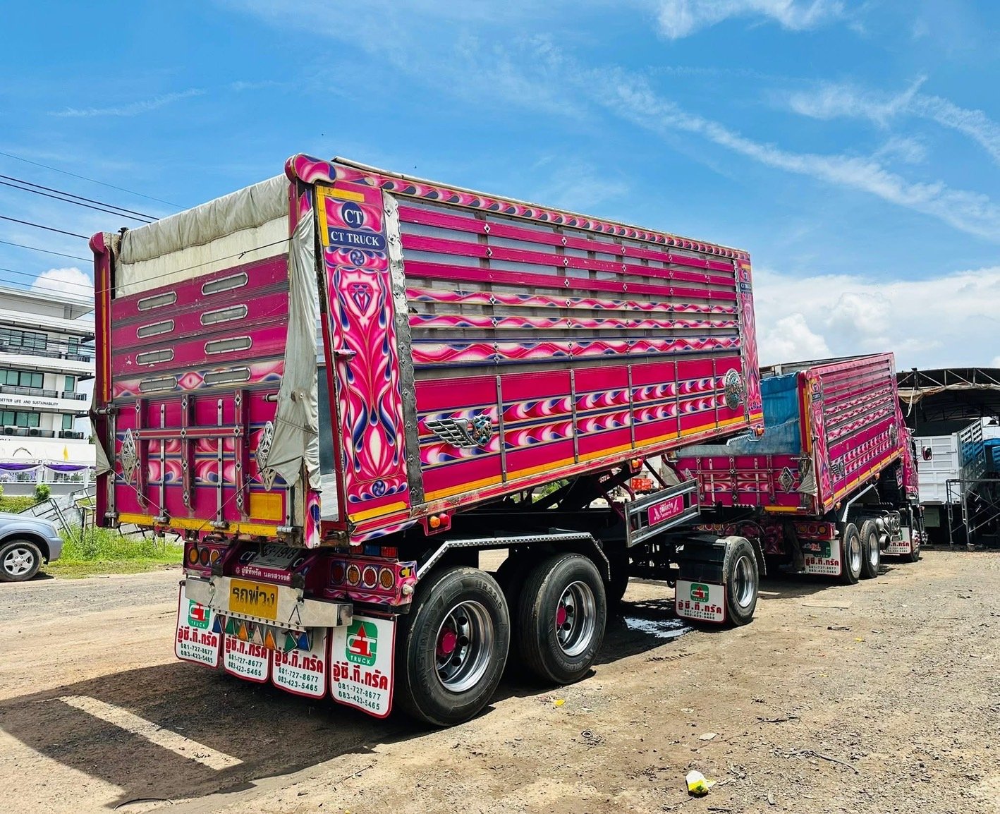 ISUZU 360 JT ปี 2563 พ่วงแม่ลูกดั้มพ์เกษตร กระบะสแตนเลส ISUZU 360 JT ปี 2563 พ่วงแม่ลูกดั้มพ์เกษตร กระบะสแตนเลส