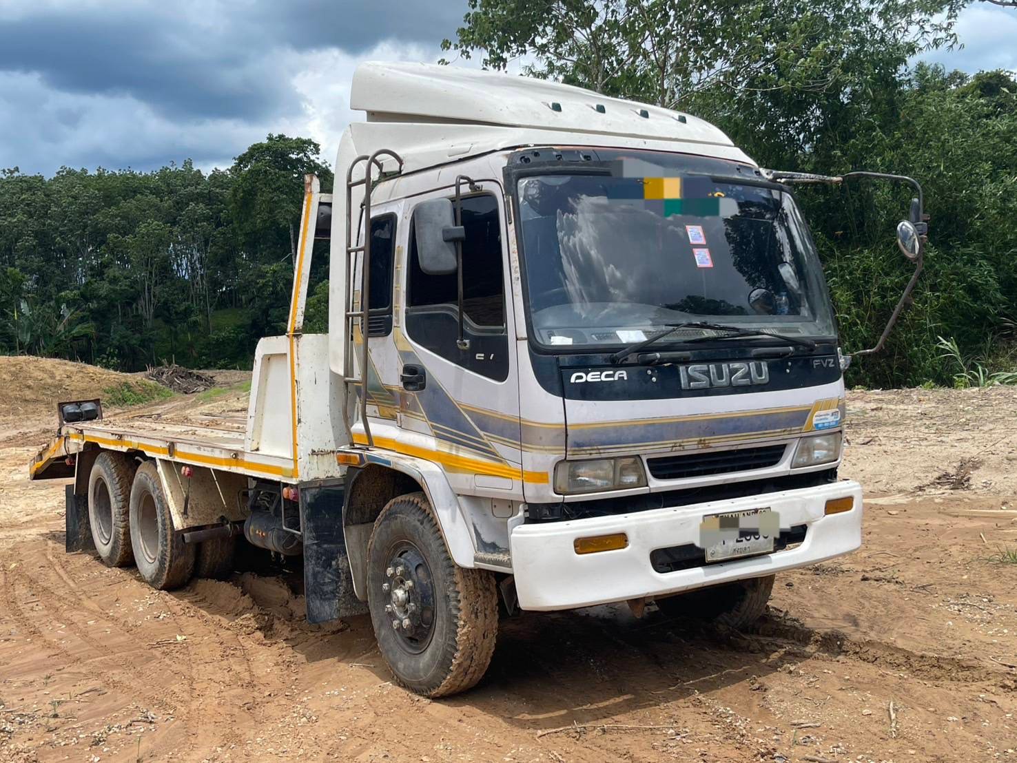 10ล้อ ISUZU FVZ33M-195 แรง 2 เพลา เครื่องเกียร์ดี บรรทุกรถ 10ล้อ ISUZU FVZ33M-195 แรง 2 เพลา เครื่องเกียร์ดี บรรทุกรถ