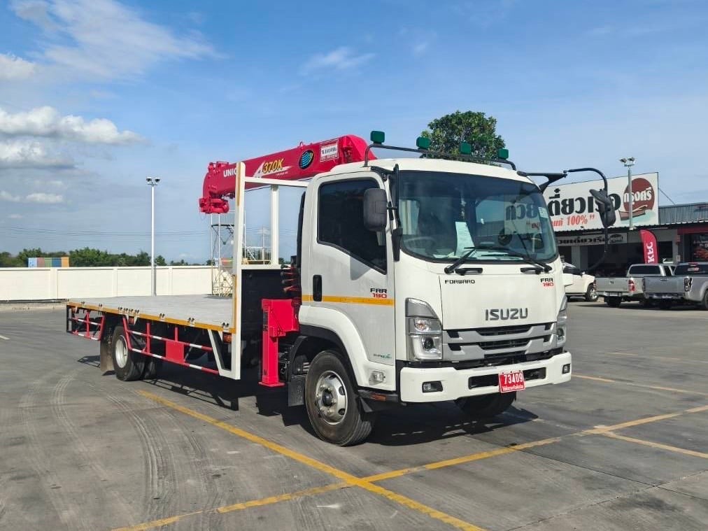 ป้ายแดง❗️ไมล์ 361 กิโล❗️NEW ISUZU FRR 190 เเรง ติดเครน