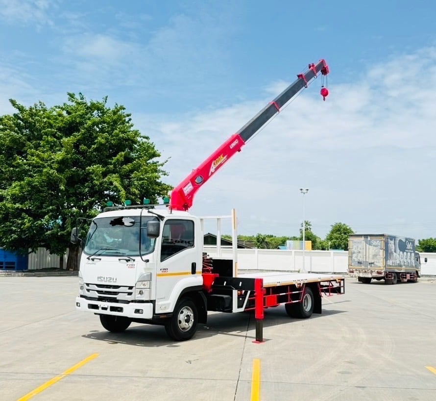 ป้ายแดง❗️ไมล์ 361 กิโล❗️NEW ISUZU FRR 190 ติดเครน 3 ตัน