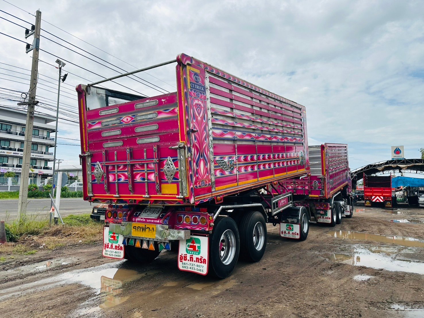 พ่วงแม่ลูก ISUZU 360 แรง JT ดั้มพ์คอกเกษตร กระบะสแตนเลส พ่วงแม่ลูก ISUZU 360 แรง JT ดั้มพ์คอกเกษตร กระบะสแตนเลส