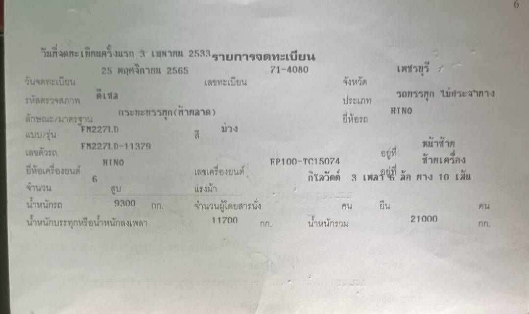 10ล้อ SUMO 227 แรง เครื่องดี คัชซีไม่ผุ