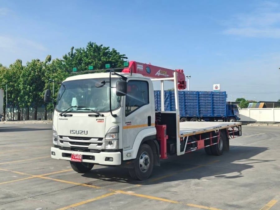 ป้ายแดง❗️ไมล์ 361 กิโล❗️NEW ISUZU FRR 190 ติดเครน