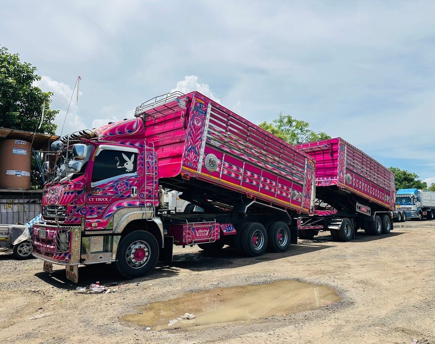 พ่วงแม่ลูก ISUZU 360 แรง JT ดั้มพ์คอกเกษตร