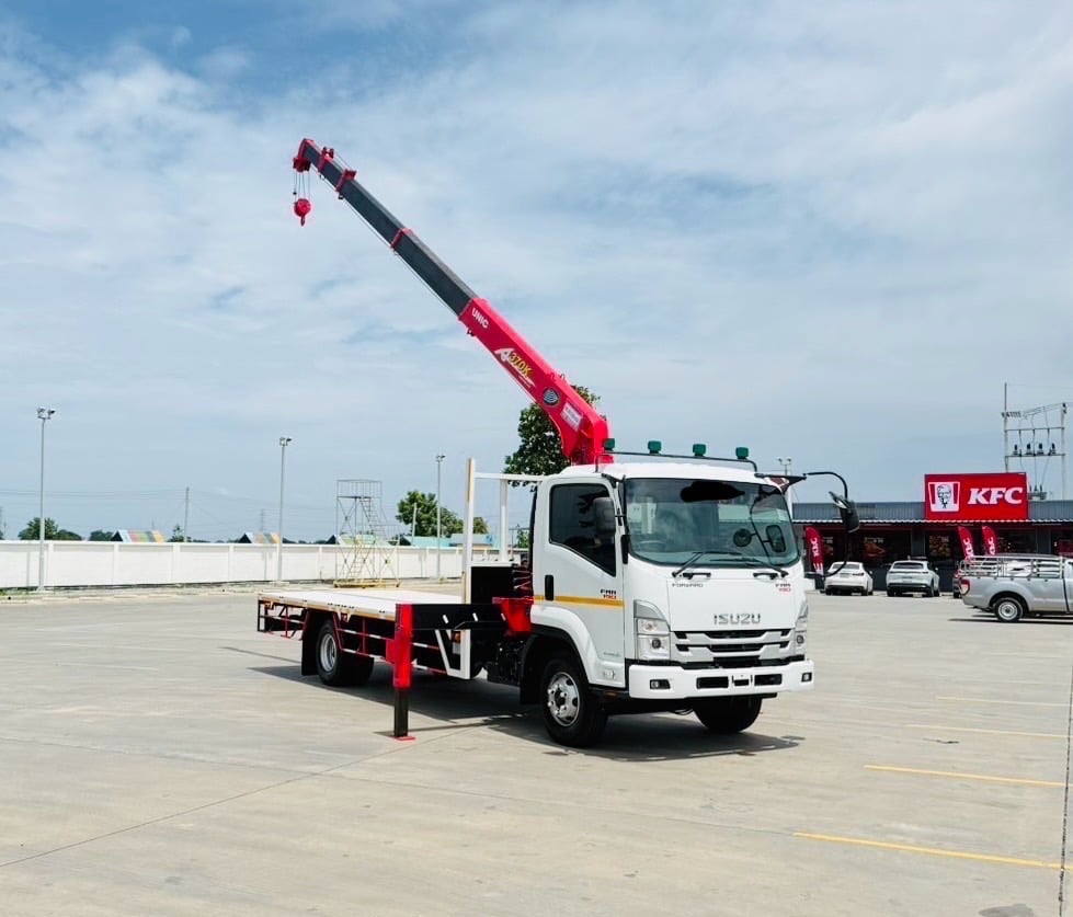 ป้ายแดง❗️ไมล์ 361 กิโล❗️NEW ISUZU FRR 190 ติดเครน 3 ตัน