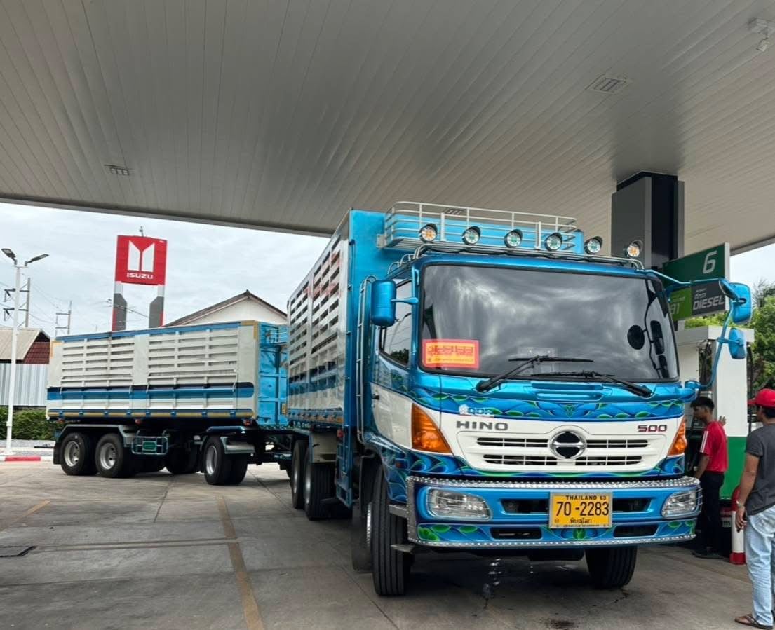 HINO ซีรี่ 500 270 ปี 2554 พ่วงแม่ลูกดั้มพ์เกษตร ลูกสามเพลา