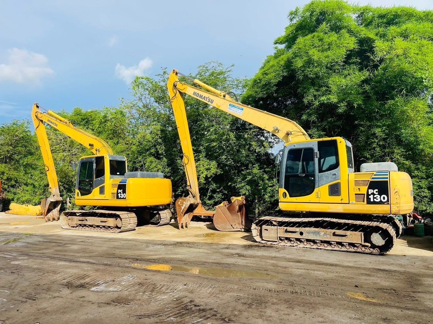 PC130-8 บุมยาว 12 เมตร(มี2คันให้เลือก) ชุดจดทะเบียน
