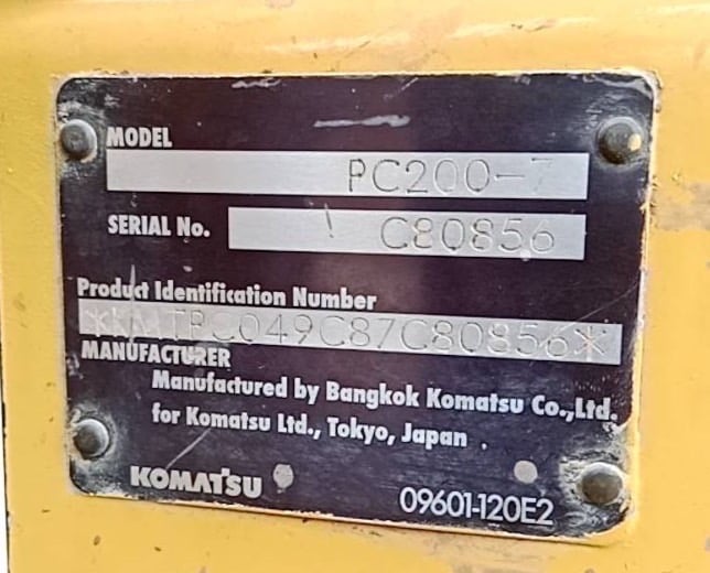 Komatsu PC200-7 ซีเรียลสูง 80856ระบบดี Komatsu PC200-7 ซีเรียลสูง 80856ระบบดี