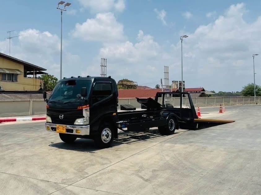 6ล้อ HINO XZU 136 สไลด์ ถาดกองพื้นสเเตนเหล็ด พร้อม
