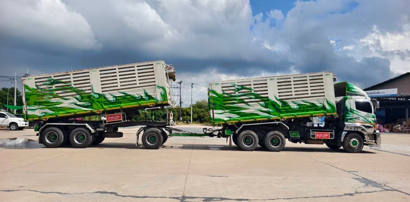 เข้าใหม่❗️ไมล์ 71,600 กิโล❗️HINO FM2P 380 พ่วงแม่ลูก
