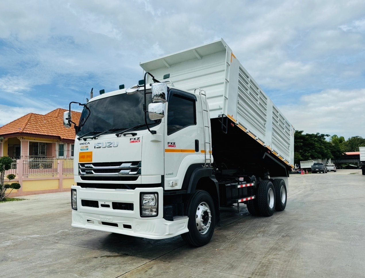 10ล้อ FXZ 360 JT ดั้มพ์สามมิตร เฟืองเร็ว มีระบบลากลูกพร้อม