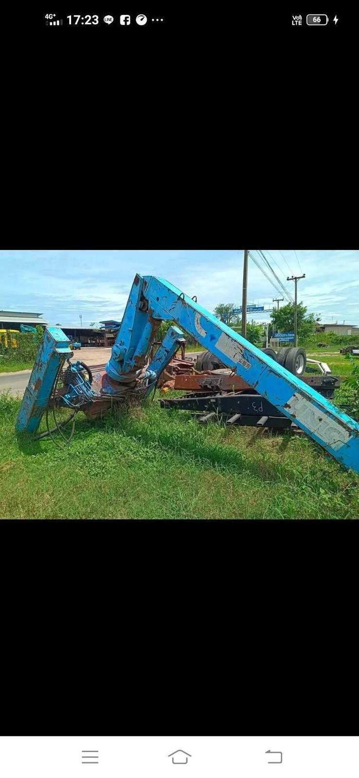 ขายเฉพาะเครน ยี่ห้อ TADANO ปลอก 2 ชัก 3.3 ตัน ท้องวี