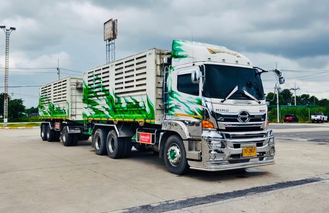 เข้าใหม่❗️ไมล์ 71,600 กิโล❗️HINO FM2P 380 พ่วงแม่ลูกดั้มพ์เกษตร