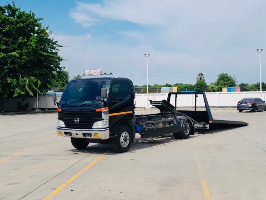 รถสไลด์ HINO โทโท่ XZU 136 ปี 2555 ถาดกองพื้น สแตนนเหล็ด