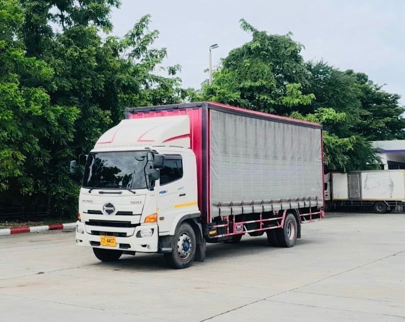 6 ล้อ HINO FG8J 240 แรง ตู้ผ้าใบ ยาว 7.80 เมตร อู่ BBC