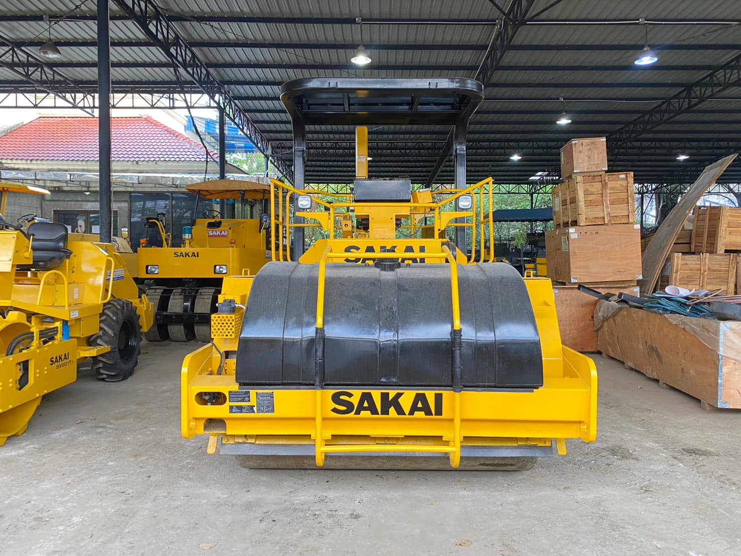 รถบดหน้าเหล็กหลังเหล็ก SAKAI SW850 12.5 ตัน