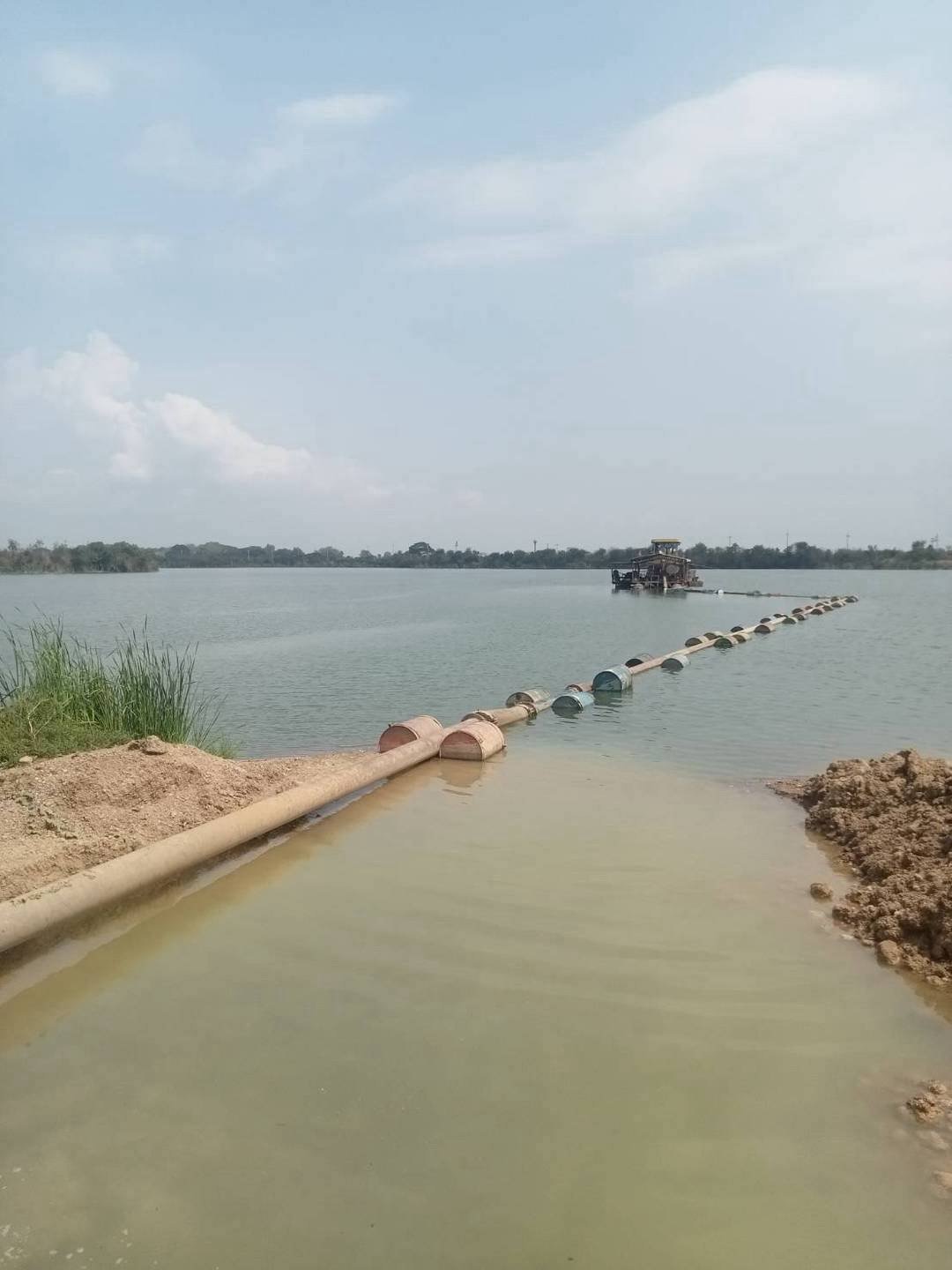 #ขายเรือดูดทราย   5 ปี ท่อดูด 12 ท่อออก 10 พร้อมหัวกัด