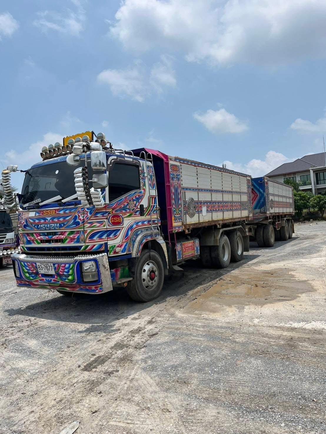 #ขาย 1,390,000 รถสิบล้อพ่วงแม่ลูกดั้ม ISUZU 360 ปี 54 ลูก 3 เพลา