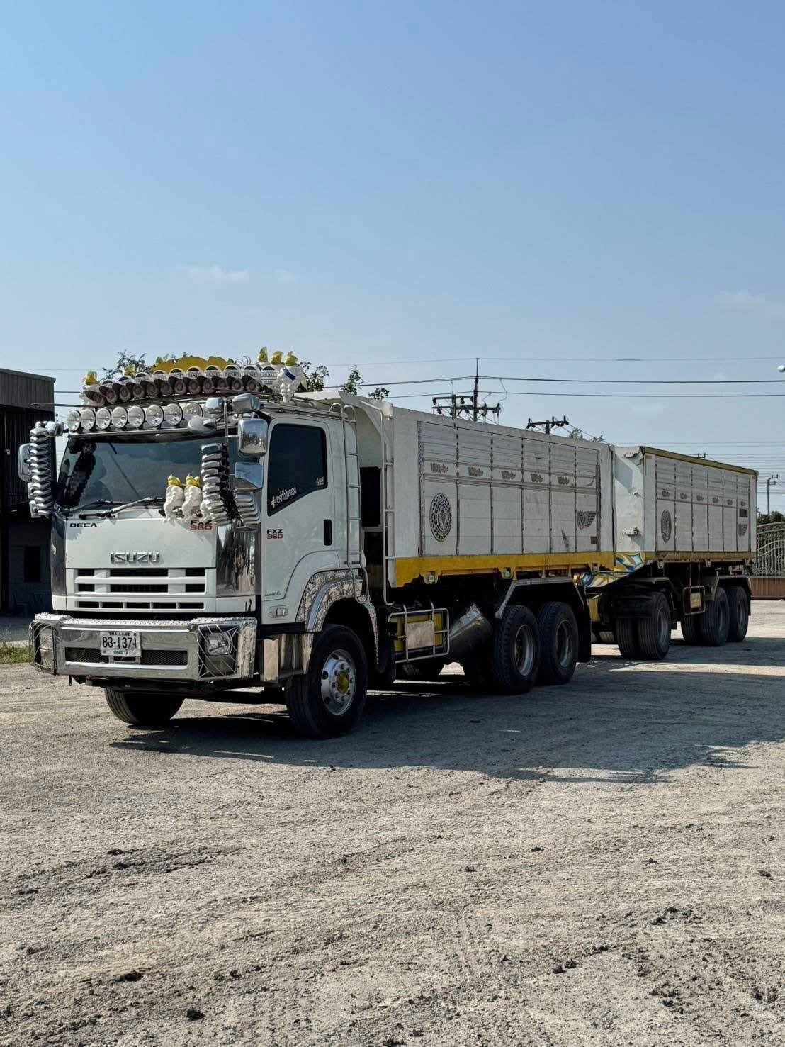 #ขาย 1,590,000 รถสิบล้อพ่วงแม่ลูกดั้ม ISUZU 360 ปี 59 ลูก 3 เพลา #ขาย 1,590,000 รถสิบล้อพ่วงแม่ลูกดั้ม ISUZU 360 ปี 59 ลูก 3 เพลา