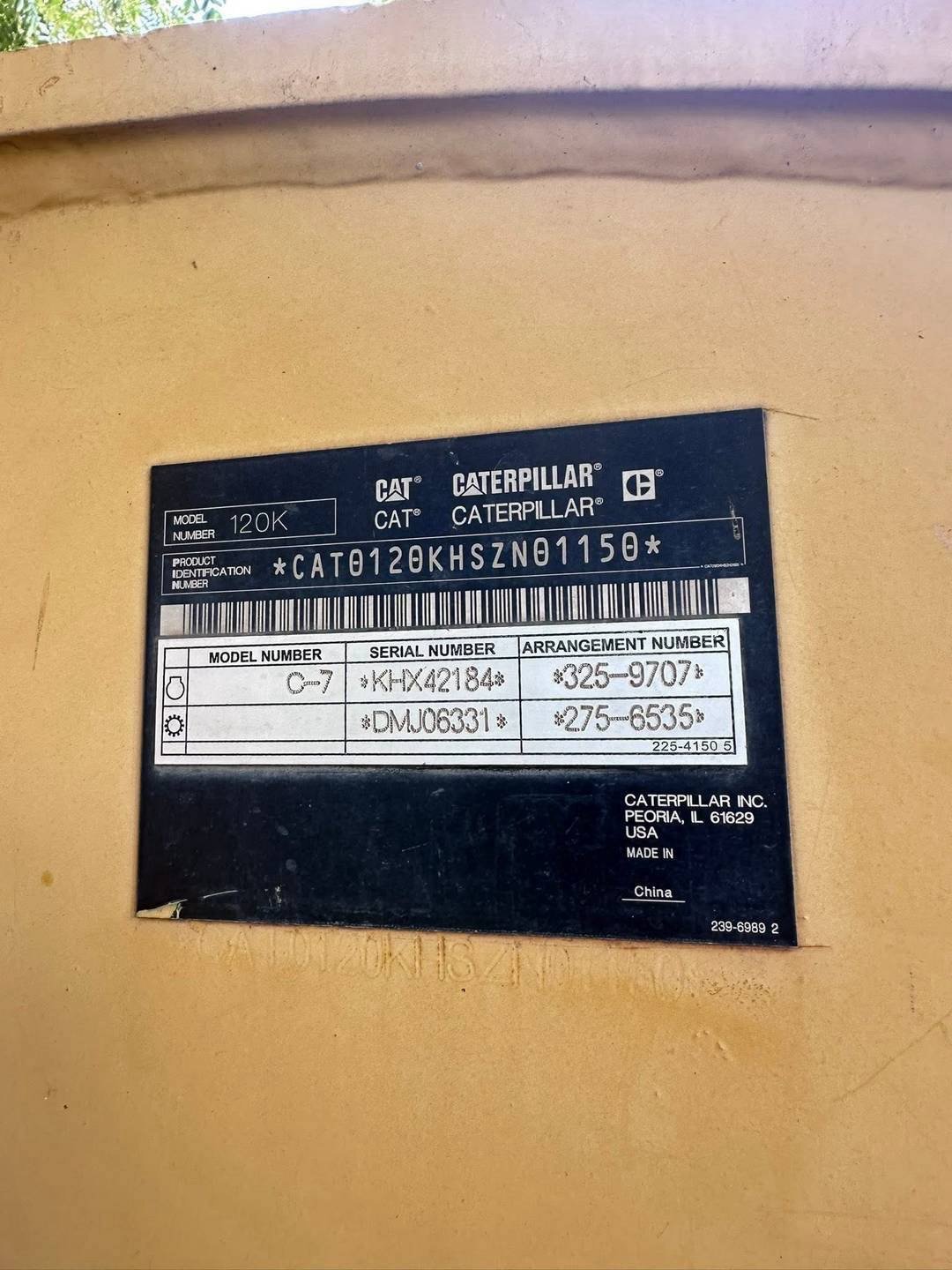 ขาย 2,500,000 รถเกรดเดอร์ เล่มทะเบียน CAT 120 K เครื่อง C7 ขาย 2,500,000 รถเกรดเดอร์ เล่มทะเบียน CAT 120 K เครื่อง C7