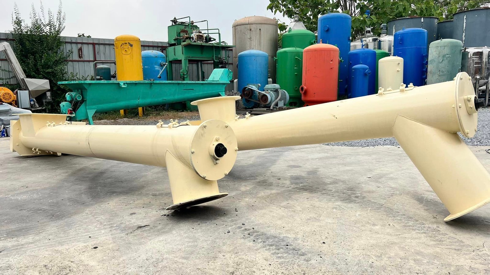 สกรูลำเลียงวัตถุดิบ(ScrewConveyor) M-TEC งานหนาทั้งโครงสร้างและใบสกรูรุ่นงานหนัก งานเดิมลำเลียงวัตถุ สกรูลำเลียงวัตถุดิบ(ScrewConveyor) M-TEC งานหนาทั้งโครงสร้างและใบสกรูรุ่นงานหนัก งานเดิมลำเลียงวัตถุ