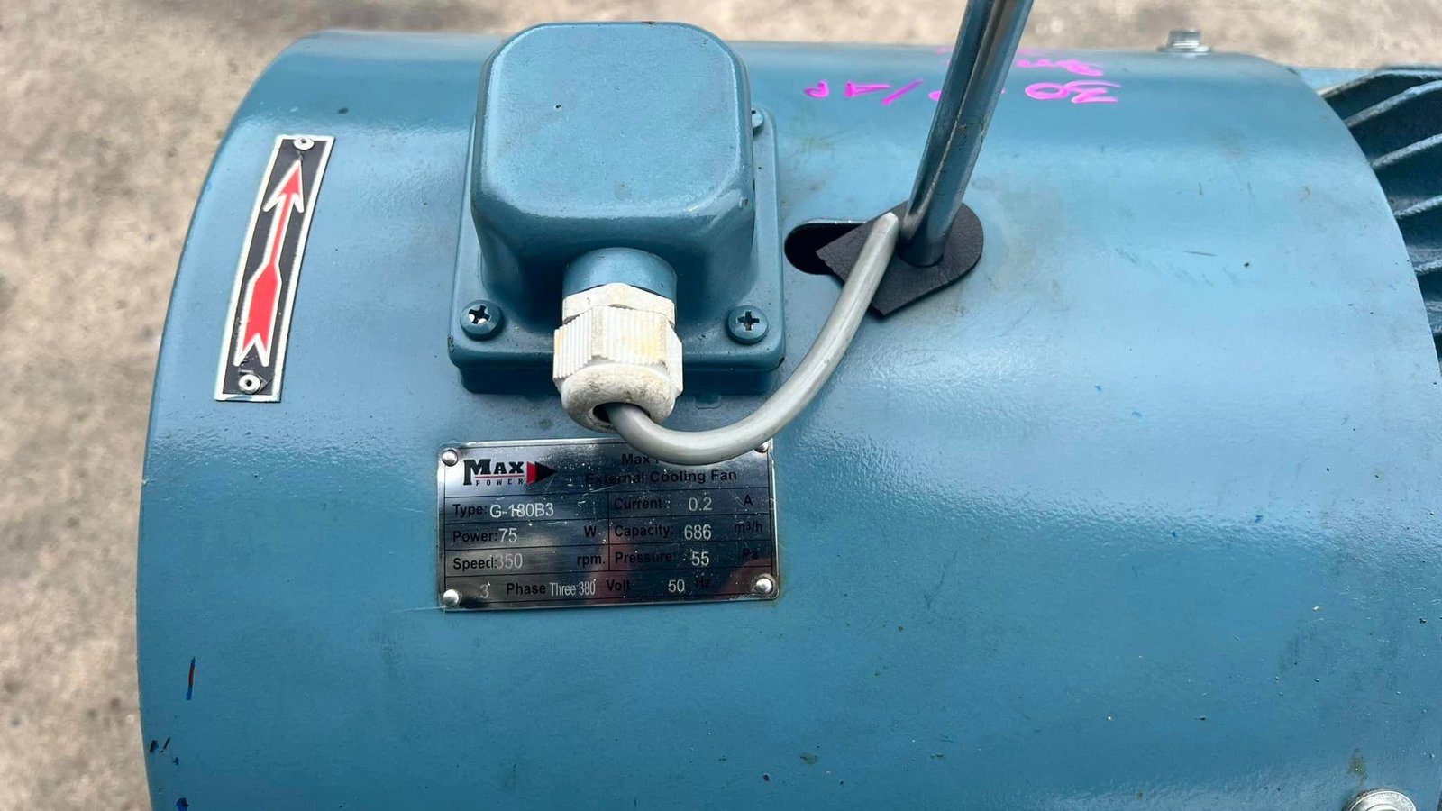 มอเตอร์ไฟฟ้ากำลัง ขนาด 30 HP 4 P380Vเข้ามา 2 ตัว