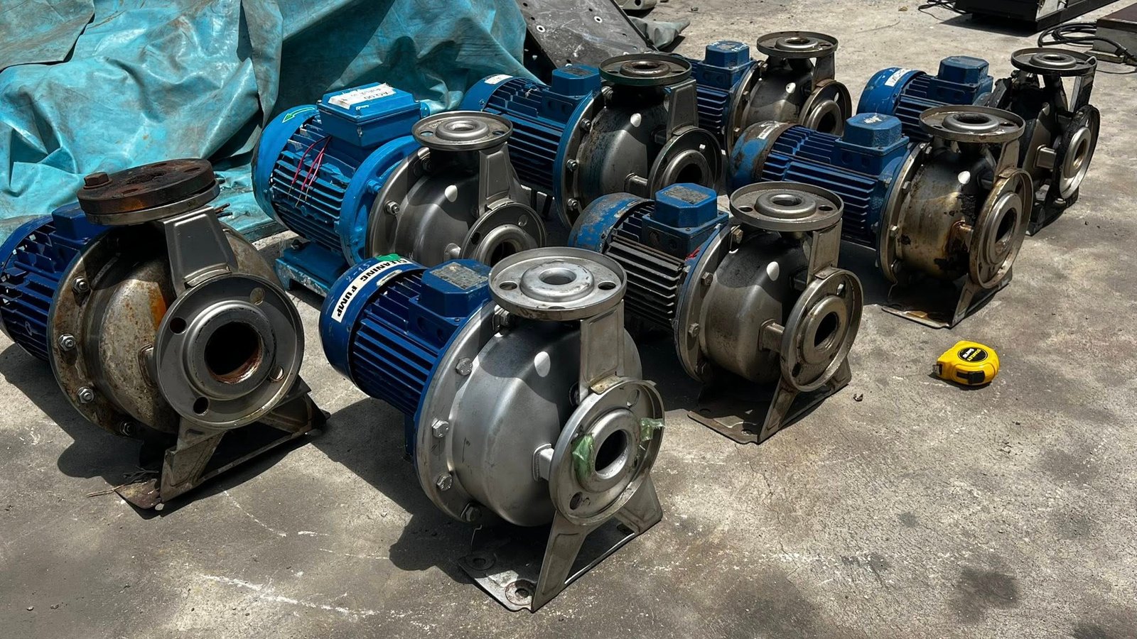 ปั้มน้ำหอยโข่งสเตนเลสEBARA ITALY 380V เข้ามา 8 ตัว ปั้มน้ำหอยโข่งสเตนเลสEBARA ITALY 380V เข้ามา 8 ตัว