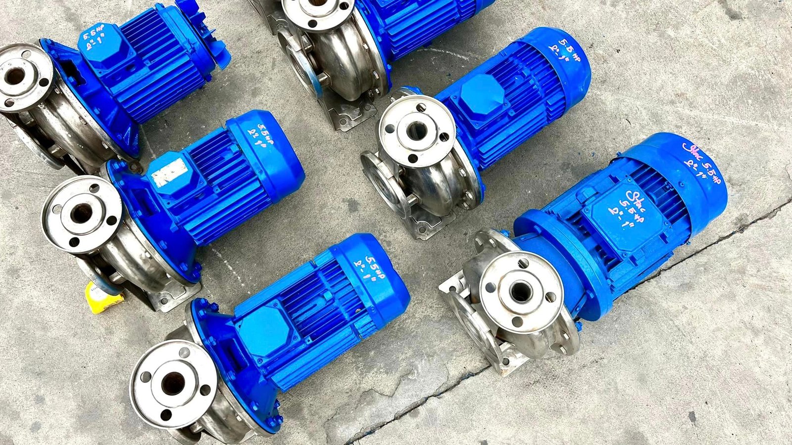ปั้มน้ำหอยโข่งสเตนเลสEBARA & STAC ITALYขนาด 5.5 HP ขนาดท่อ 2"- 1" ระบบไฟ 380V